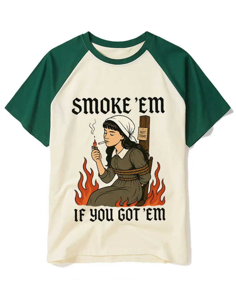 Retro Witch Burn Dark Humor Graphic Tee
