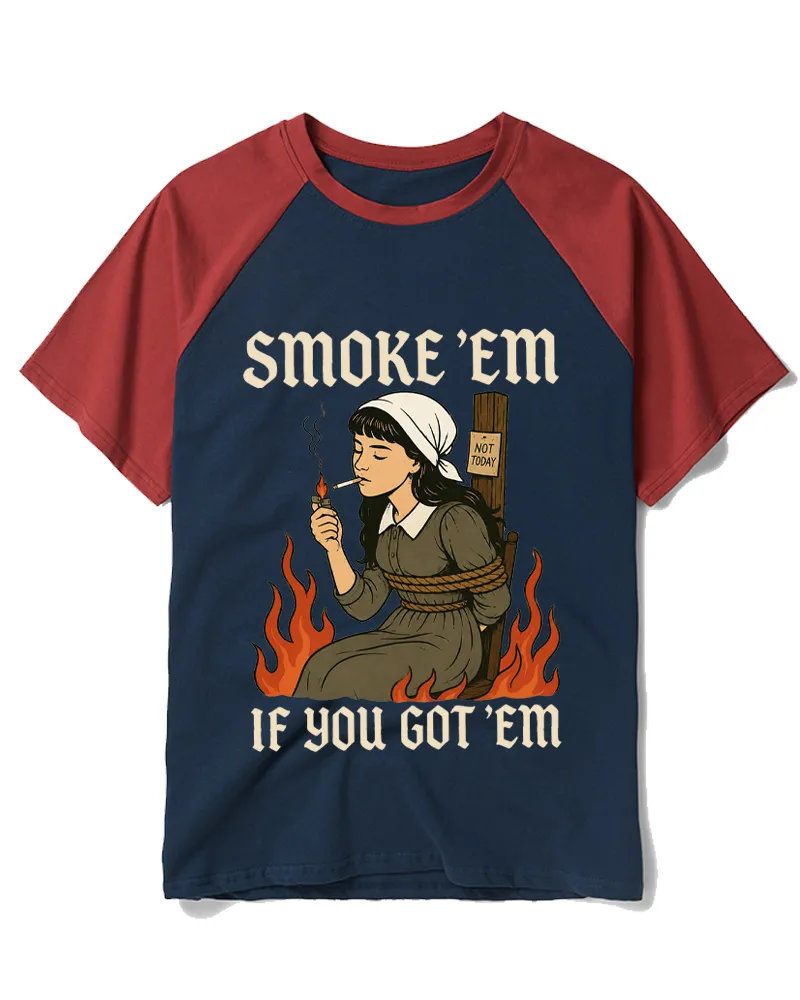 Retro Witch Burn Dark Humor Graphic Tee