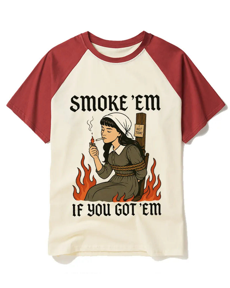 Retro Witch Burn Dark Humor Graphic Tee