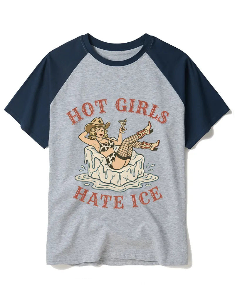 Retro Cowgirl On Iceberg Graphic Tee