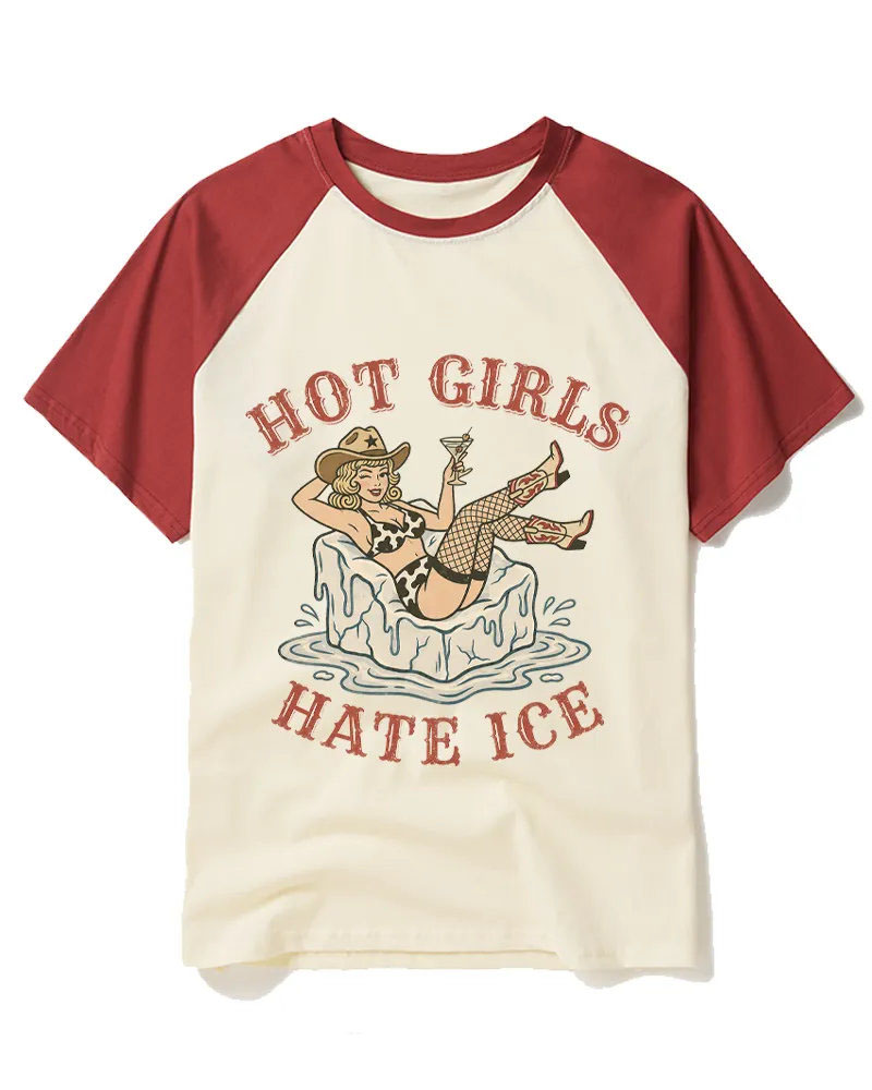 Retro Cowgirl On Iceberg Graphic Tee