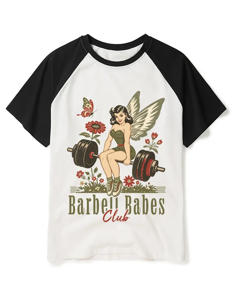 Funny Strong Fairy Vibe Raglan Tee