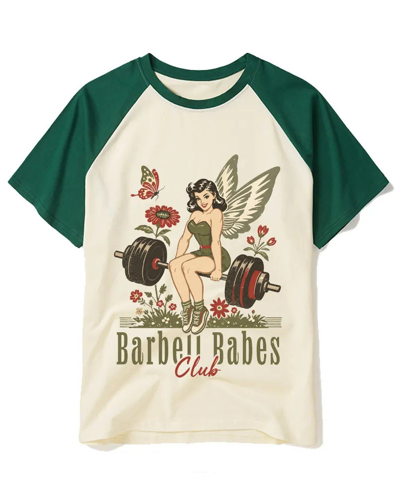 Funny Strong Fairy Vibe Raglan Tee