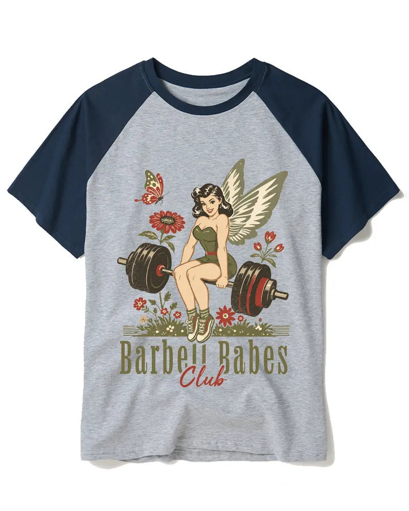 Funny Strong Fairy Vibe Raglan Tee