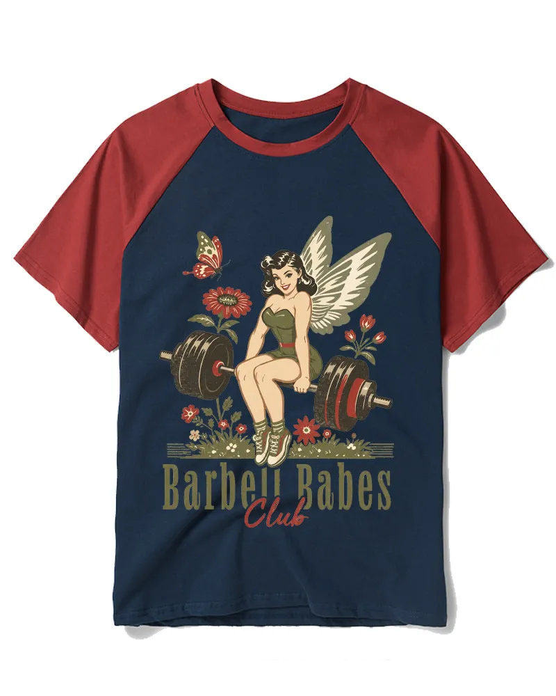 Funny Strong Fairy Vibe Raglan Tee
