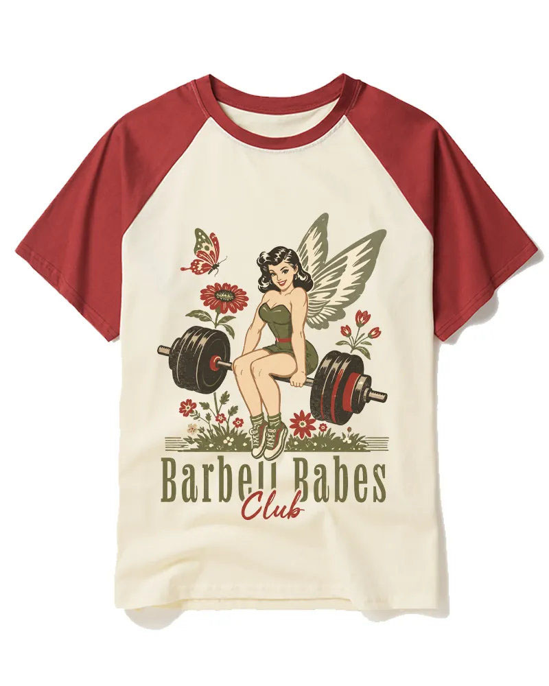 Funny Strong Fairy Vibe Raglan Tee