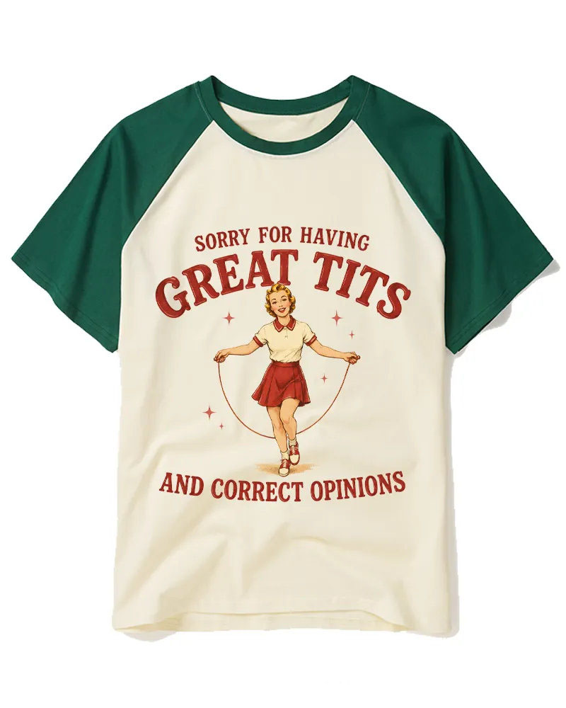 Retro Sassy Jumping Rope Girl Graphic Tee	