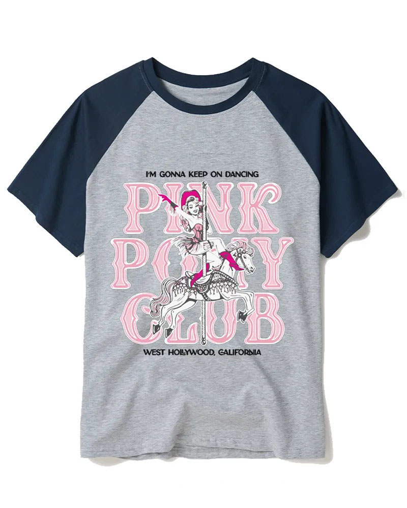 Vintage Pink Cabaret Art Tee