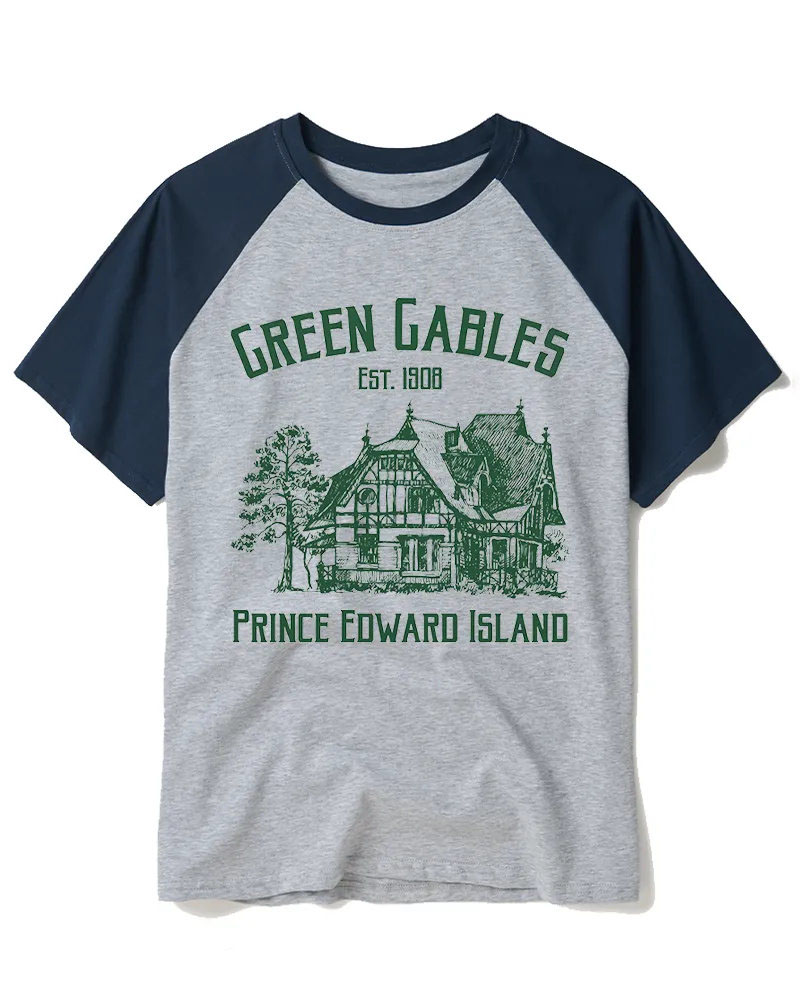 Retro Green Gables House Graphic Tee