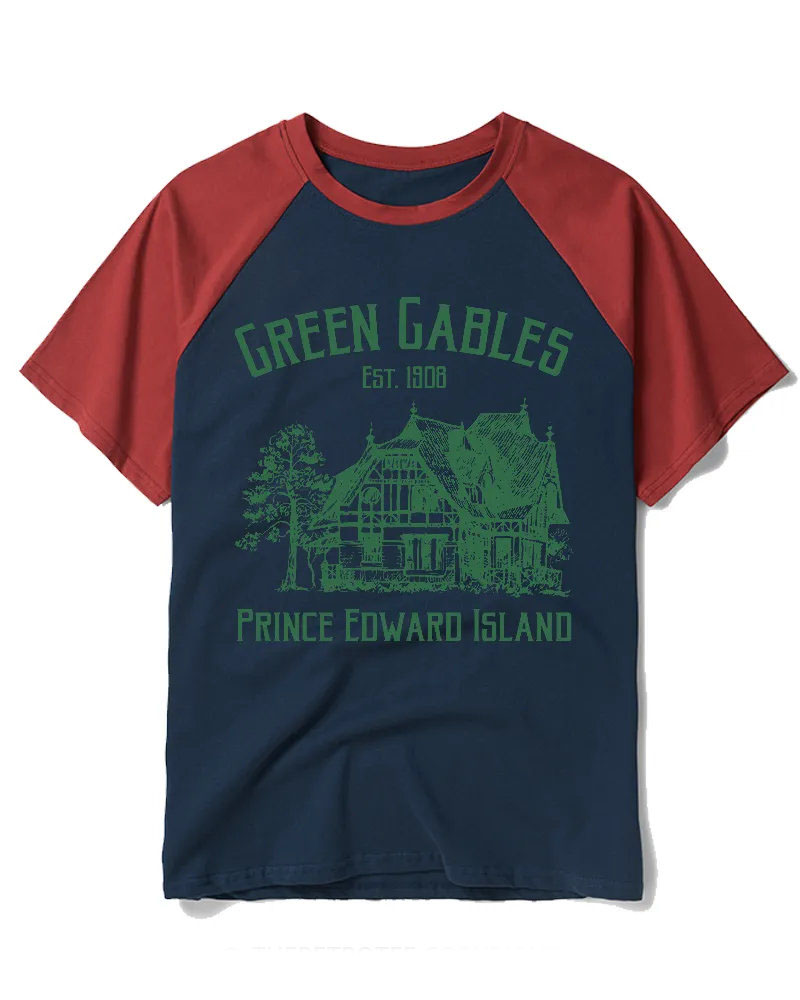 Retro Green Gables House Graphic Tee