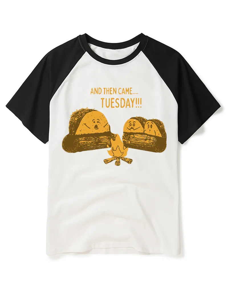 Tuesday Ghost Story 1970s Raglan Baseball T-Shirt