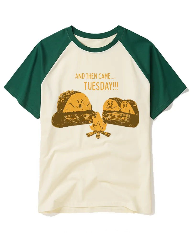 Tuesday Ghost Story 1970s Raglan Baseball T-Shirt