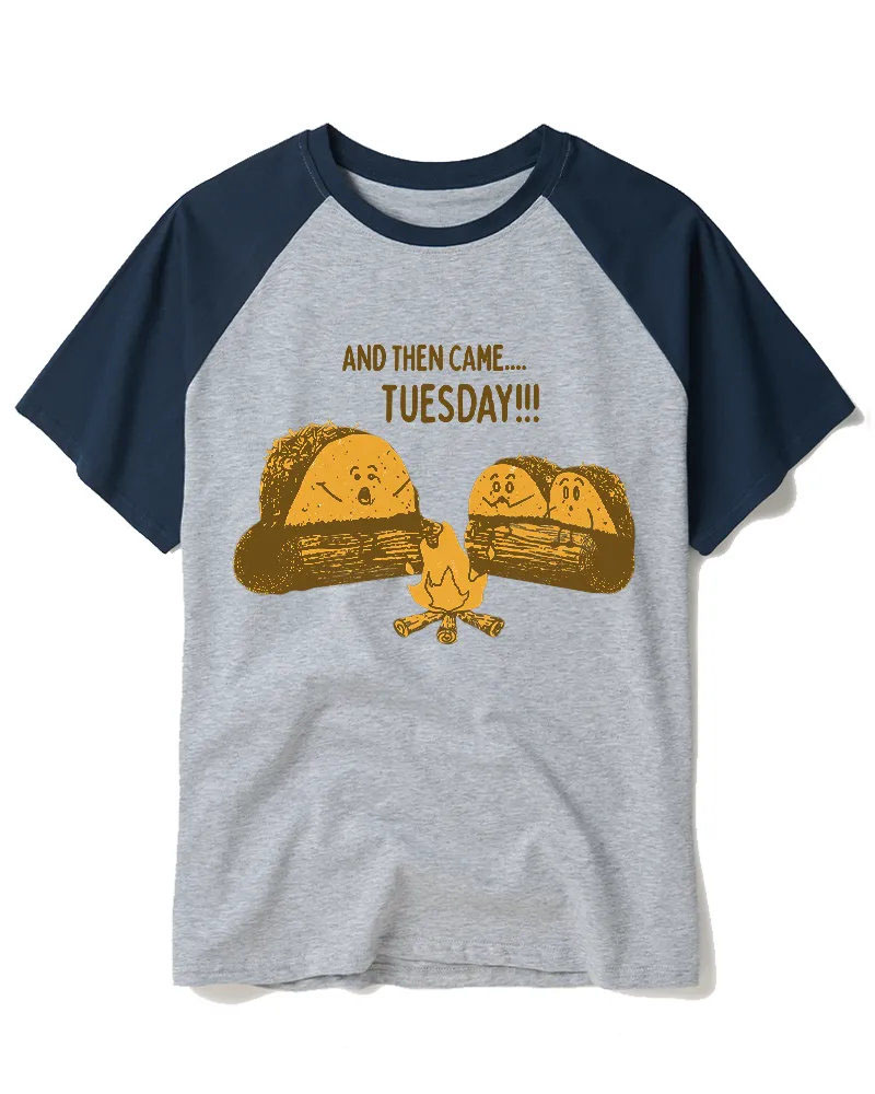 Tuesday Ghost Story 1970s Raglan Baseball T-Shirt