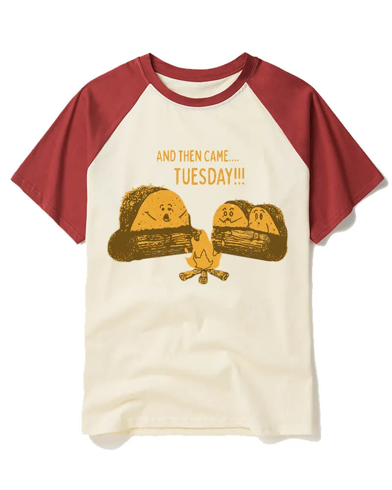 Tuesday Ghost Story 1970s Raglan Baseball T-Shirt