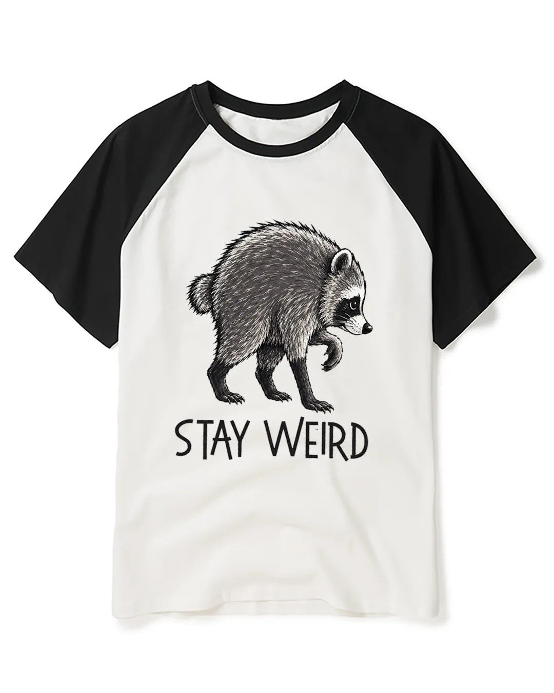 Jimothy Raccoon Raglan Baseball T-Shirt