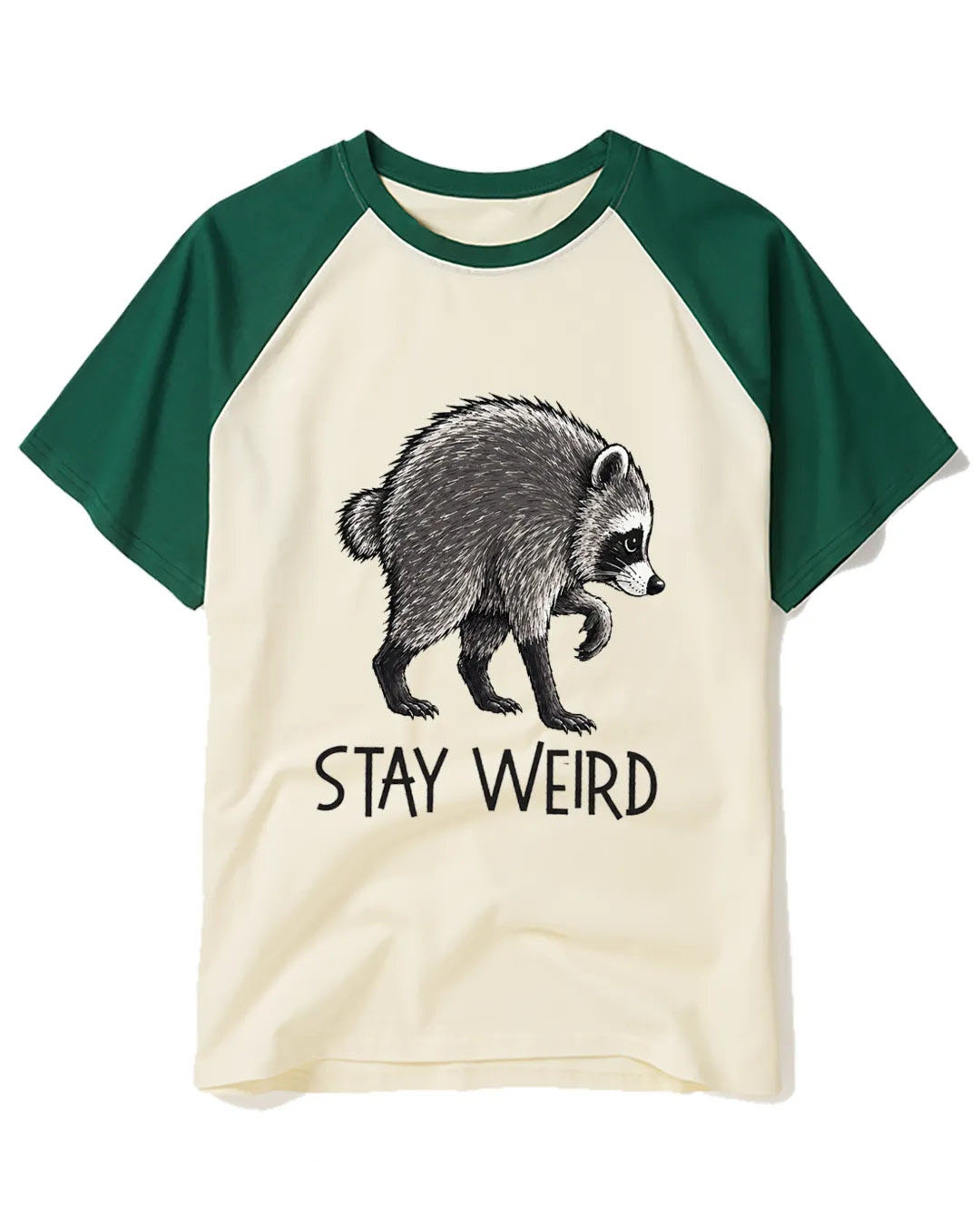 Jimothy Raccoon Raglan Baseball T-Shirt