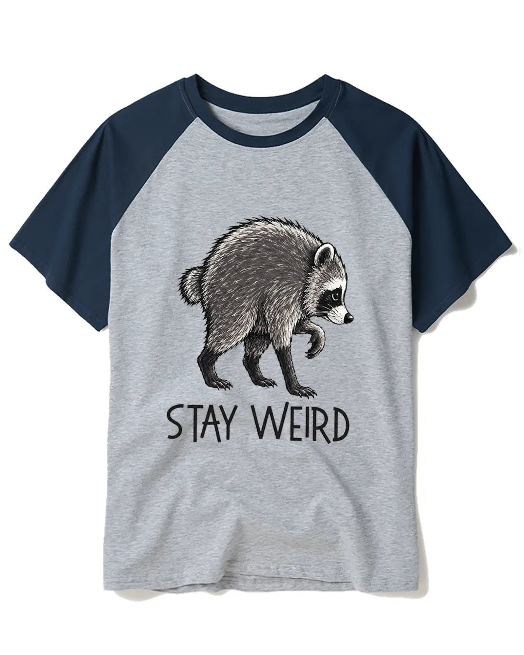 Jimothy Raccoon Raglan Baseball T-Shirt