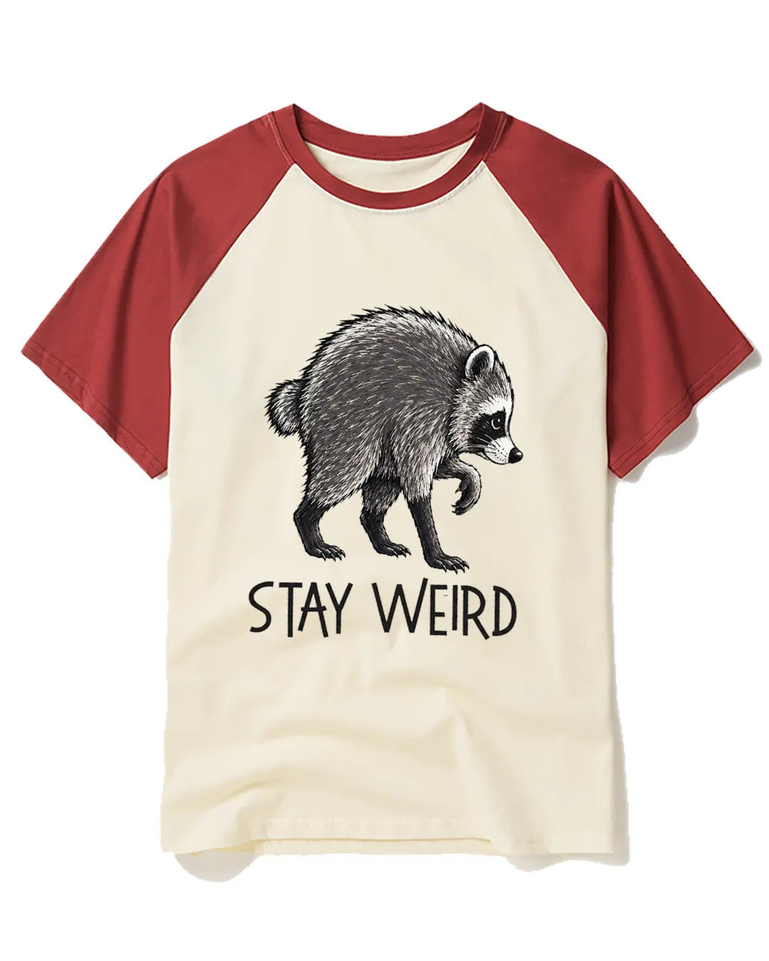 Jimothy Raccoon Raglan Baseball T-Shirt