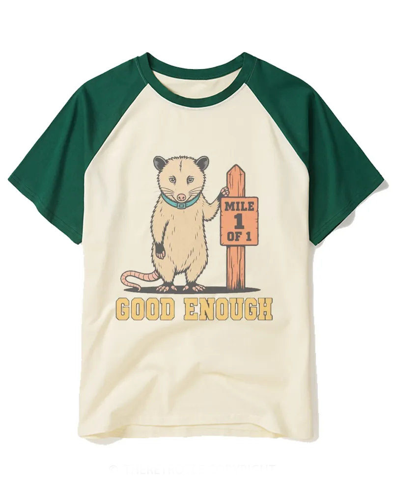 Good Enough 1980s Raglan Baseball T-Shirt