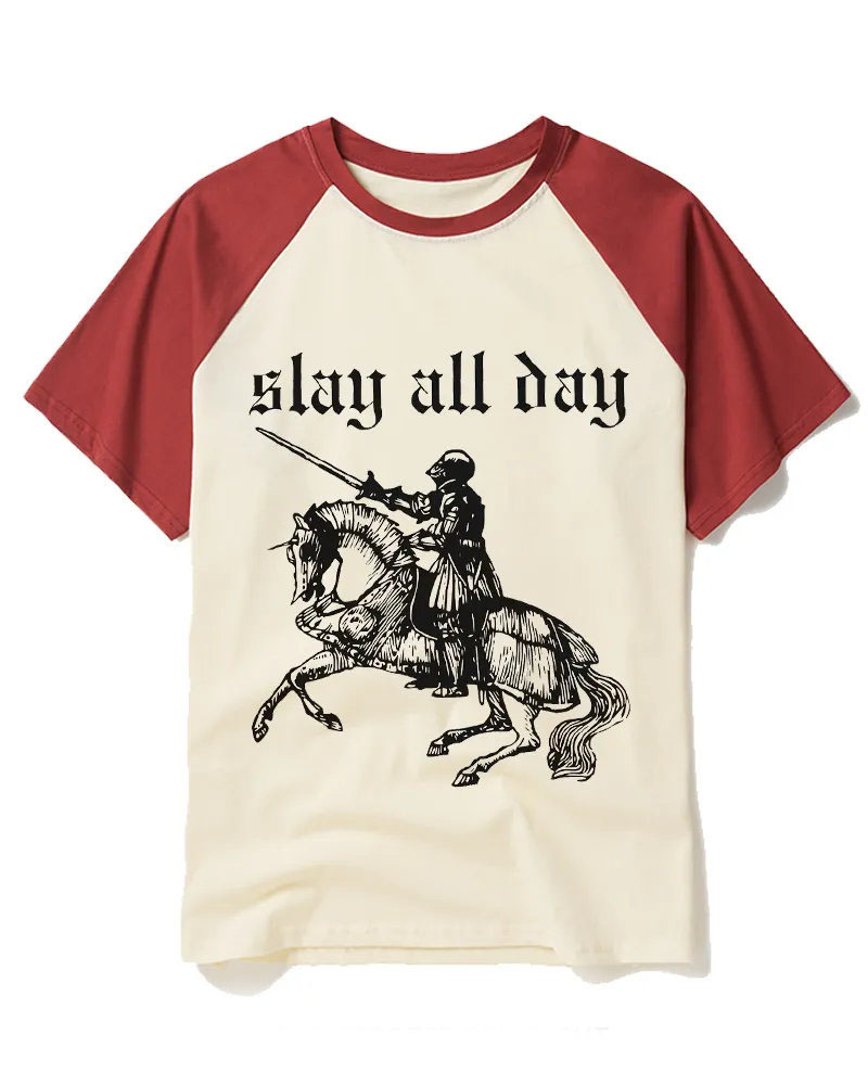 Slay All Day Raglan Baseball T-Shirt