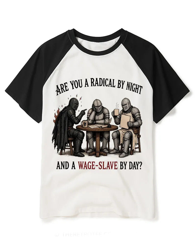 Are You A Radical By Night Raglan Baseball T-Shirt