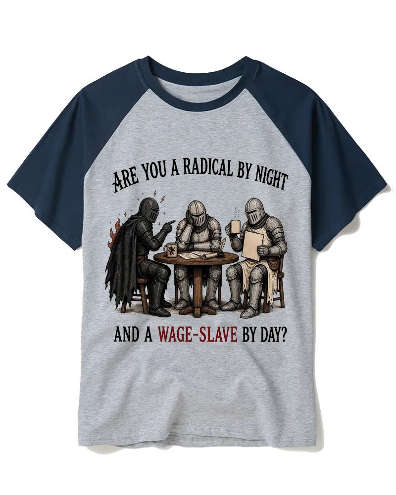 Are You A Radical By Night Raglan Baseball T-Shirt