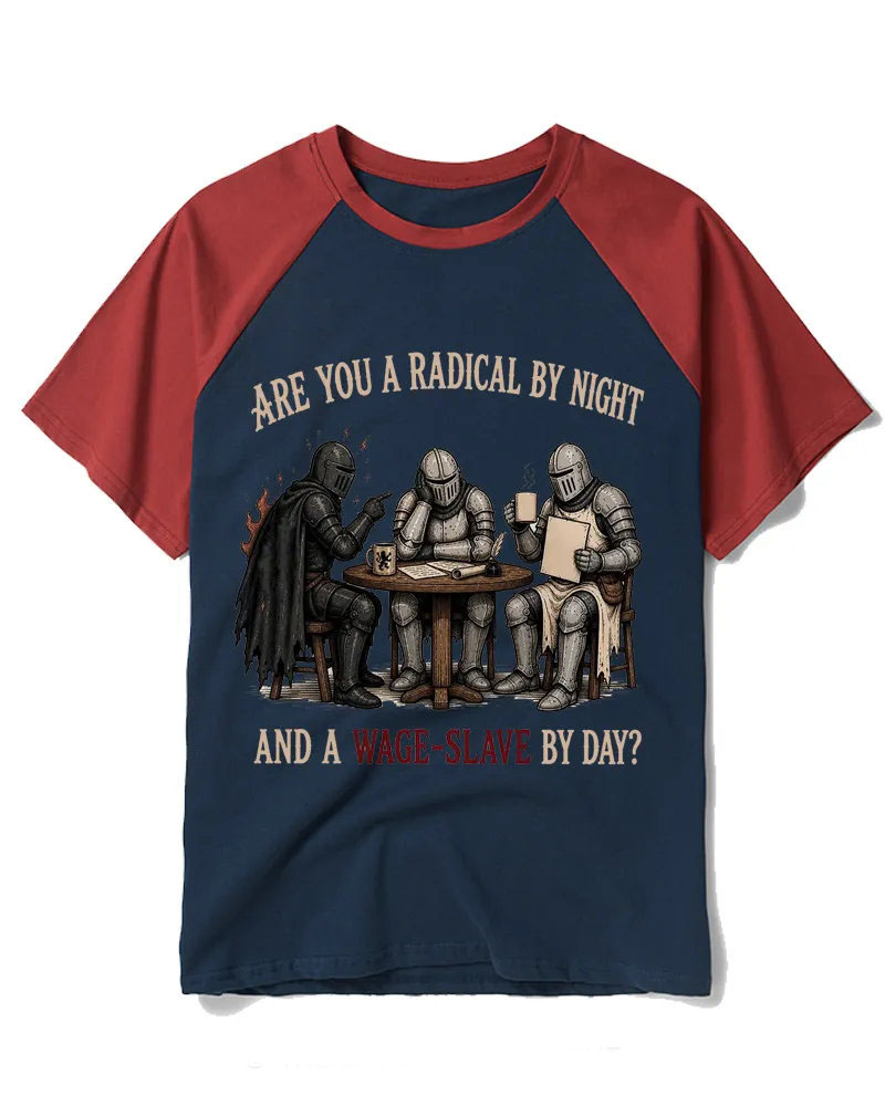 Are You A Radical By Night Raglan Baseball T-Shirt