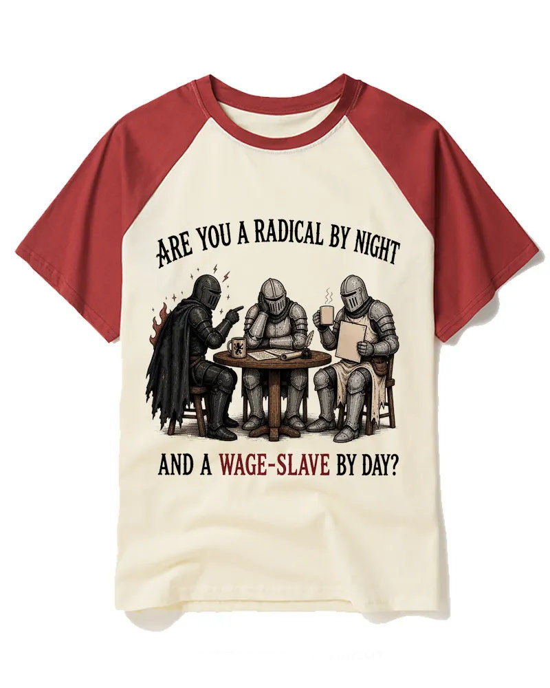 Are You A Radical By Night Raglan Baseball T-Shirt