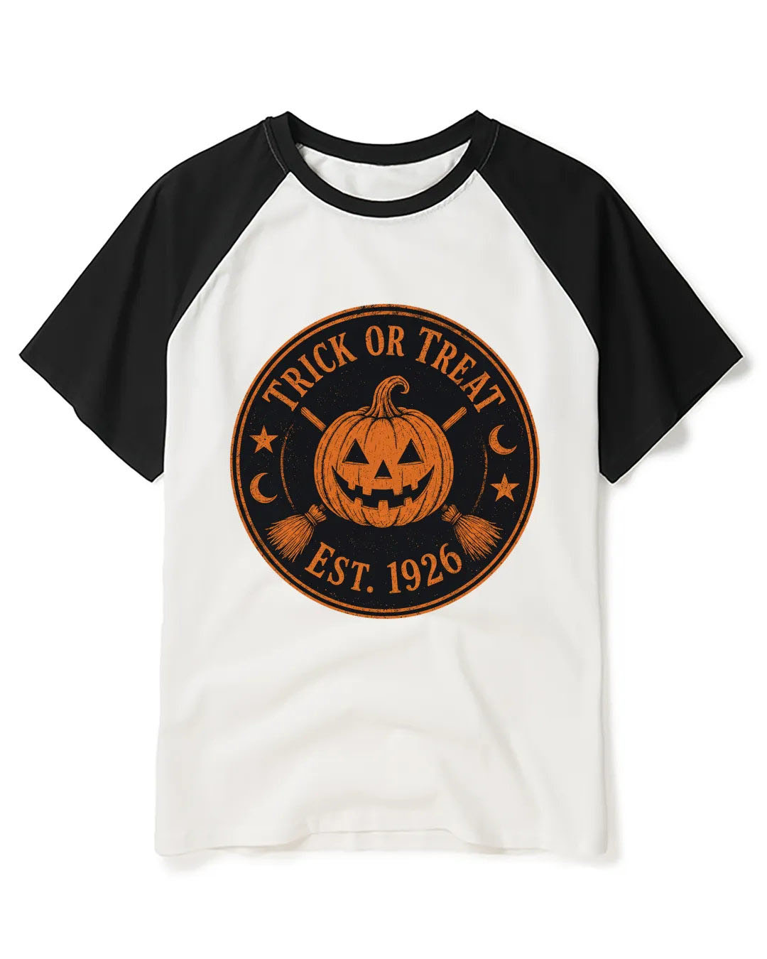 Trick or Treat 1920s Raglan Baseball T-Shirt