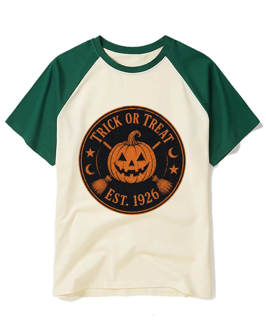 Trick or Treat 1920s Raglan Baseball T-Shirt