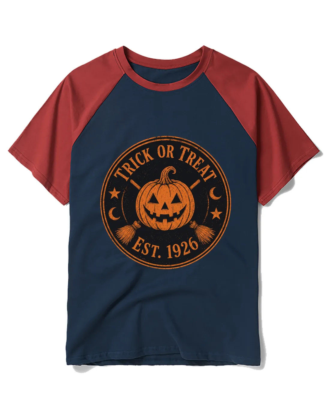 Trick or Treat 1920s Raglan Baseball T-Shirt