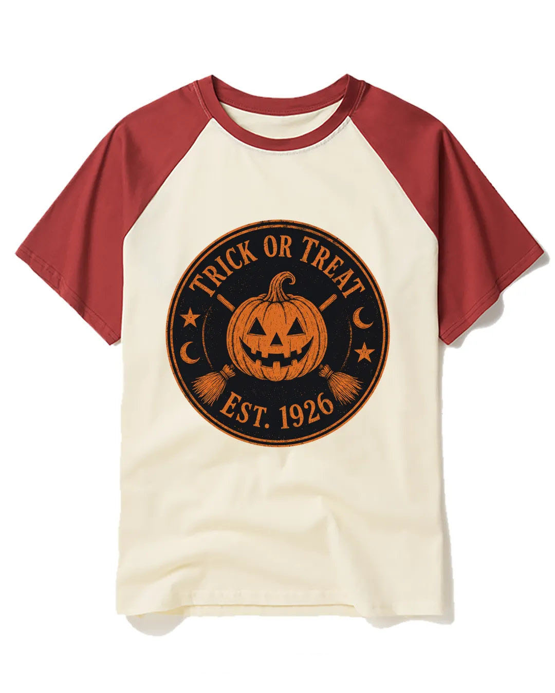 Trick or Treat 1920s Raglan Baseball T-Shirt