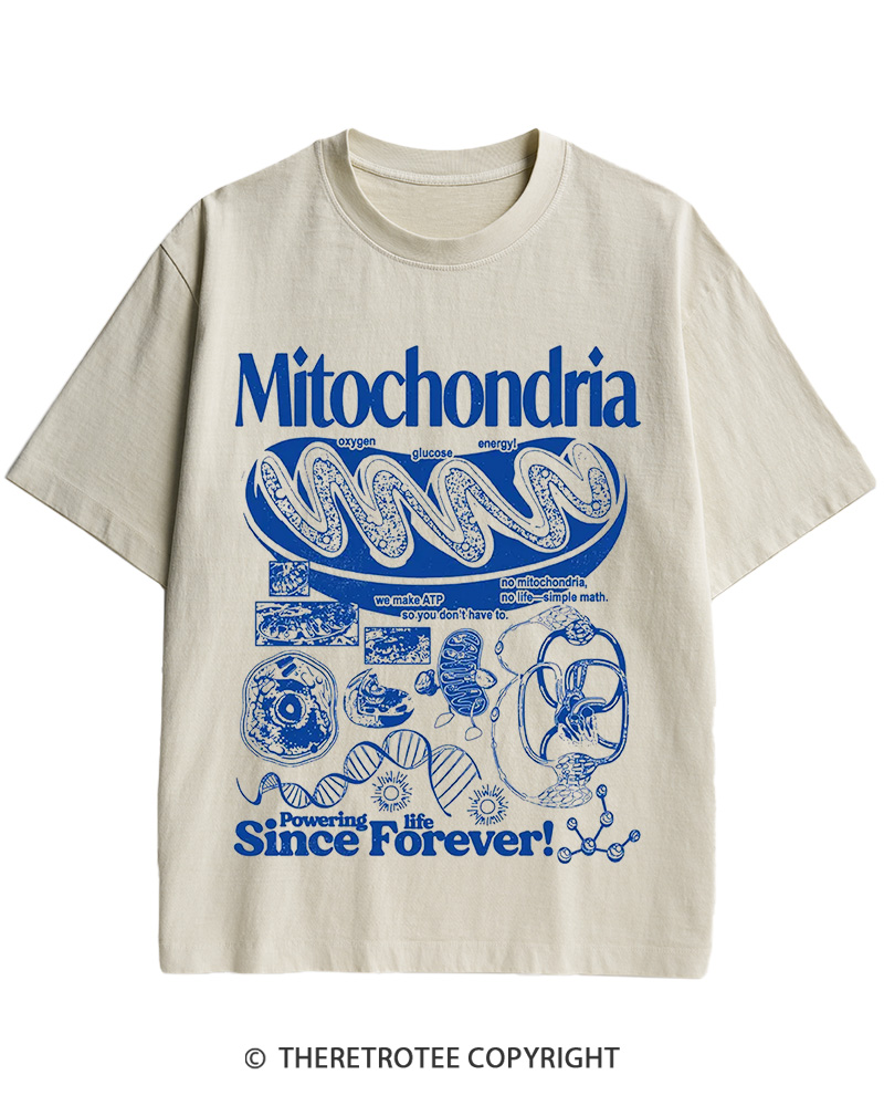 Mitochondria 1960s Cotton T-Shirt image 1