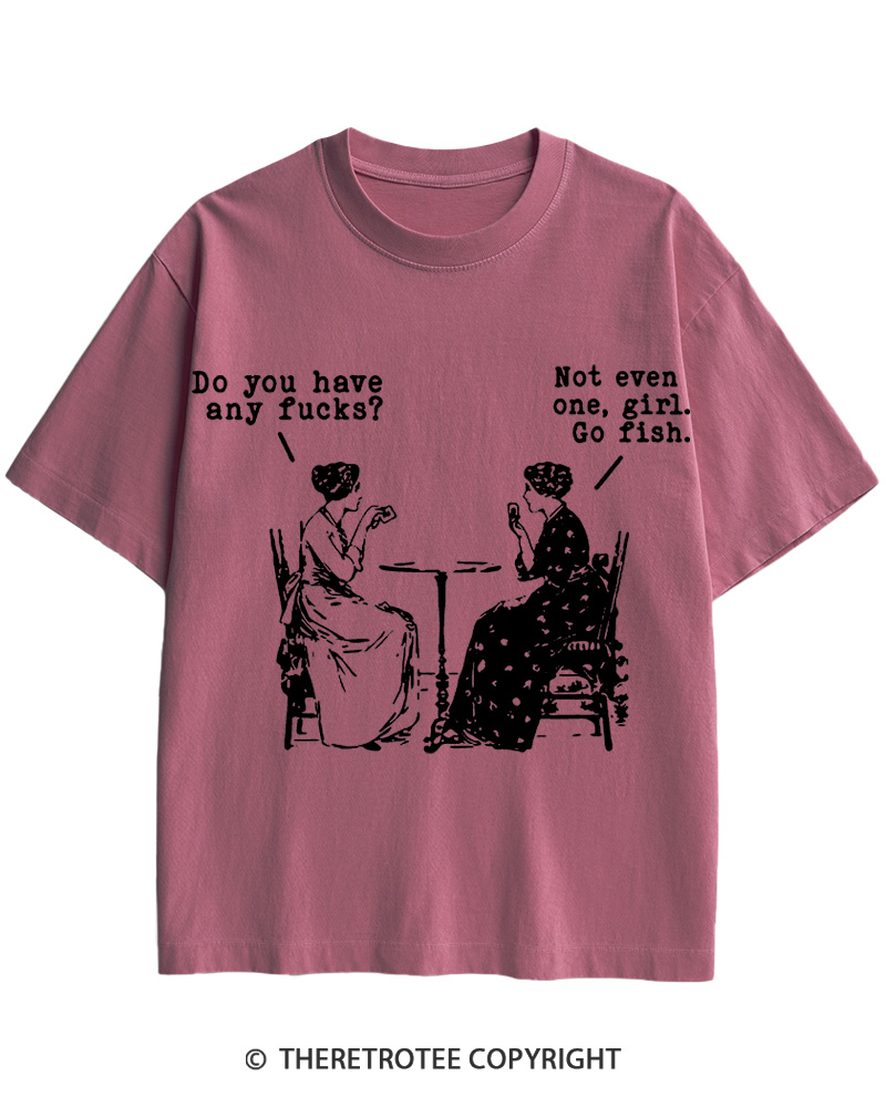 Do You Have Any Fucks 1950s Cotton T-Shirt image 1