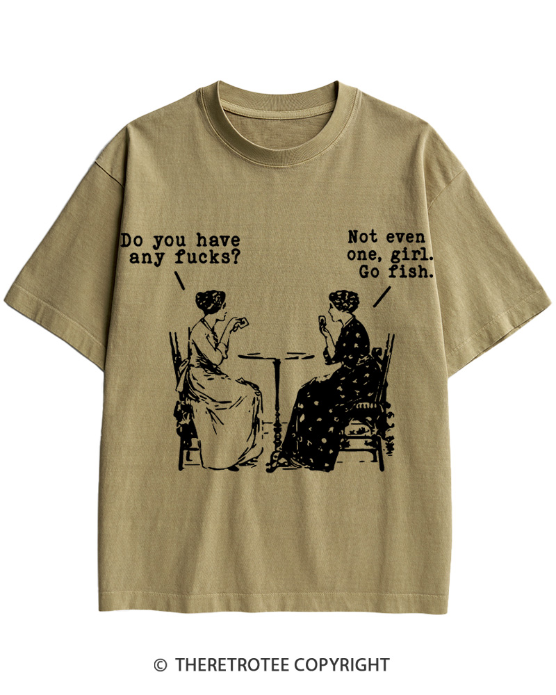 Do You Have Any Fucks 1950s Cotton T-Shirt image 3