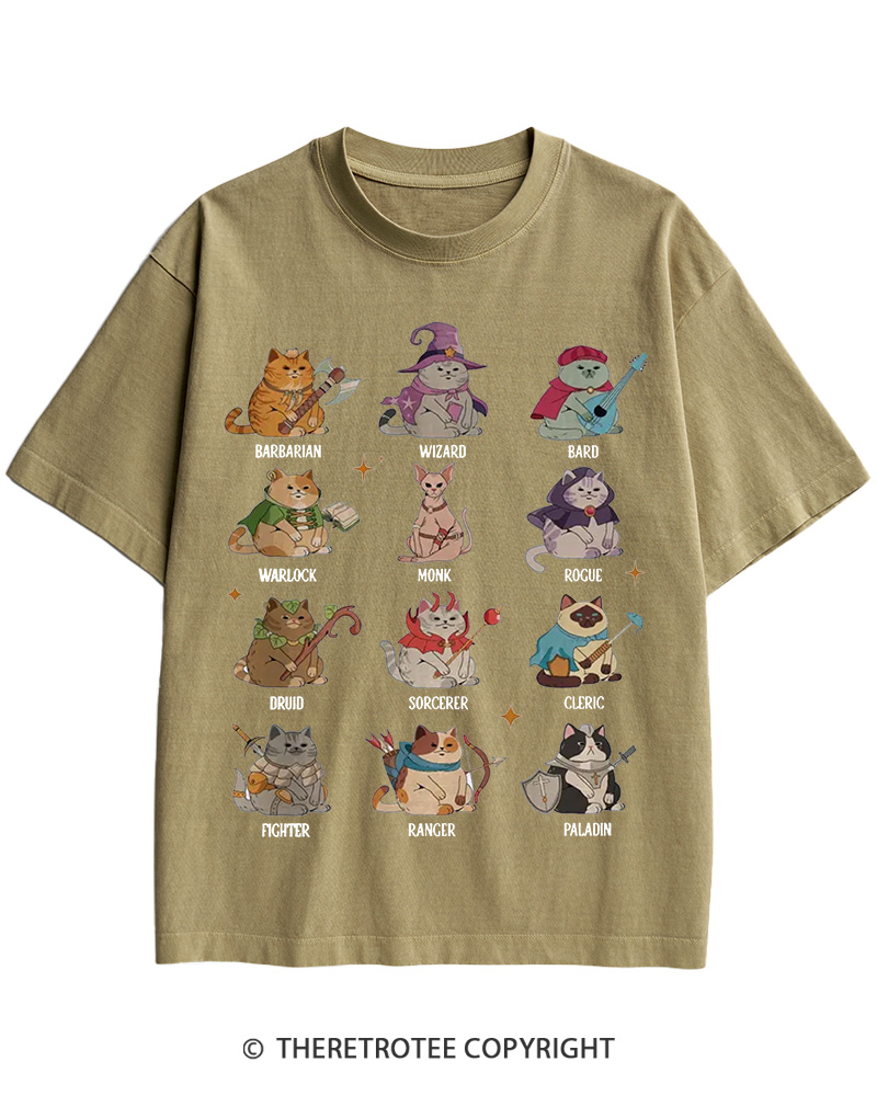 Dungeons And Cats 1970s Cotton T-Shirt image 6