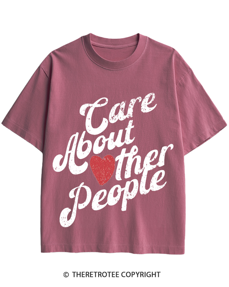 Care About Other People 1960s Cotton T-Shirt image 4