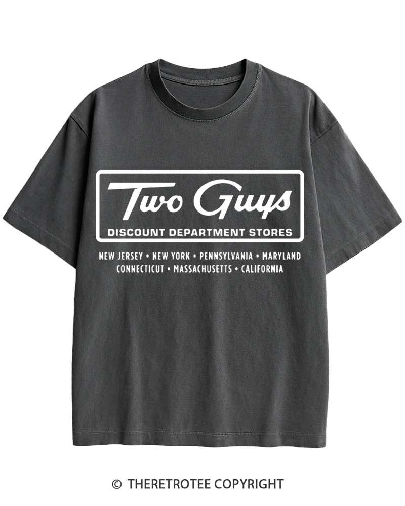 Two Guys 1960s Cotton T-Shirt image 11