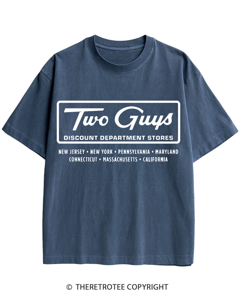 Two Guys 1960s Cotton T-Shirt image 10