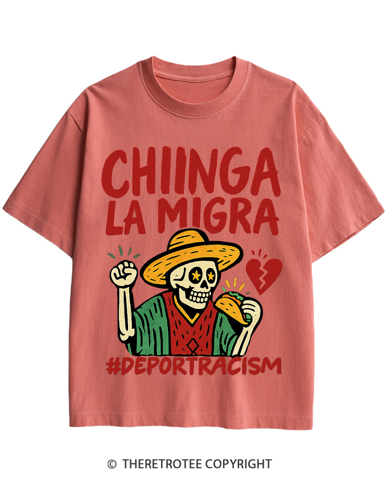 Chinga La Migra Vintage Cotton T-Shirt image 6