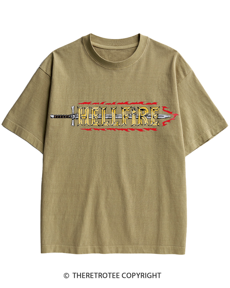Inferno Sword 1980s Cotton T-Shirt image 10