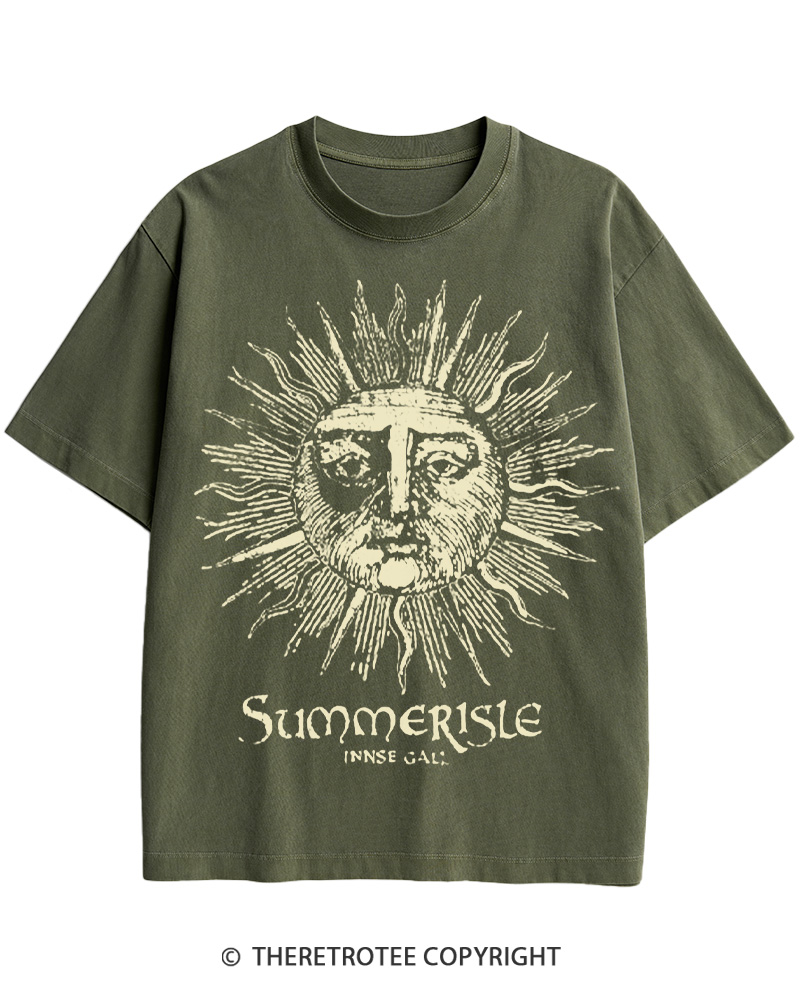 Summerisle 1973 horror 1970s Cotton T-Shirt image 9