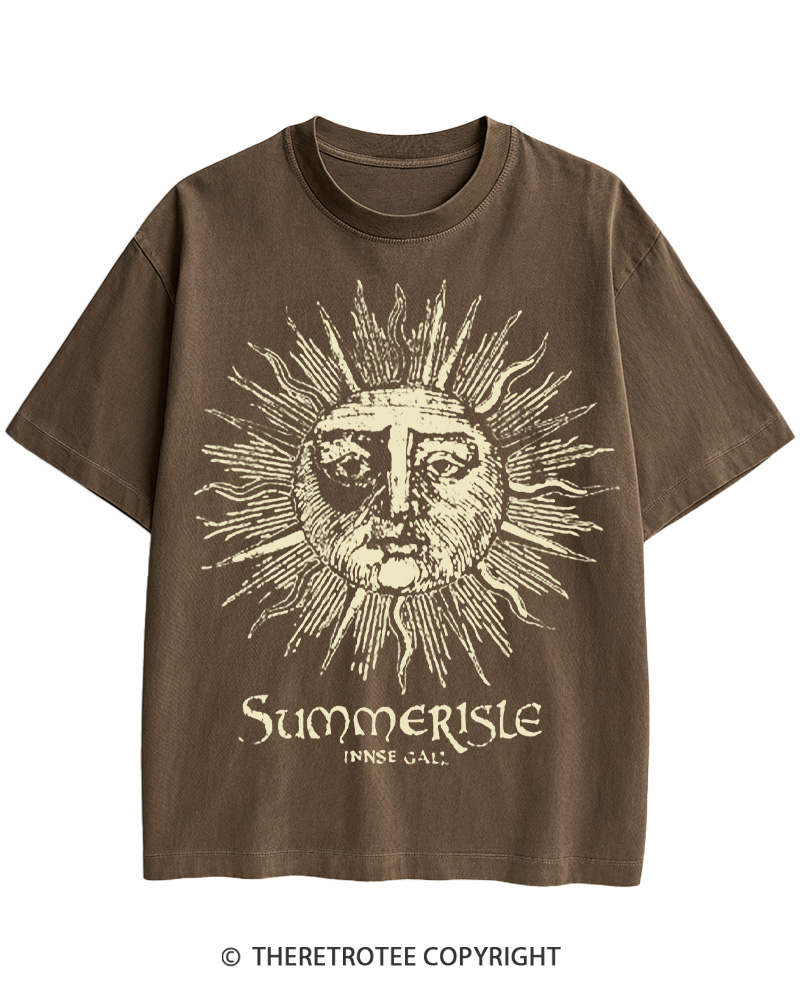 Summerisle 1973 horror 1970s Cotton T-Shirt image 3
