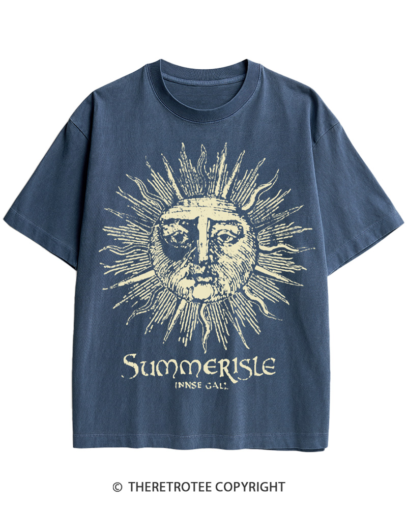 Summerisle 1973 horror 1970s Cotton T-Shirt image 5