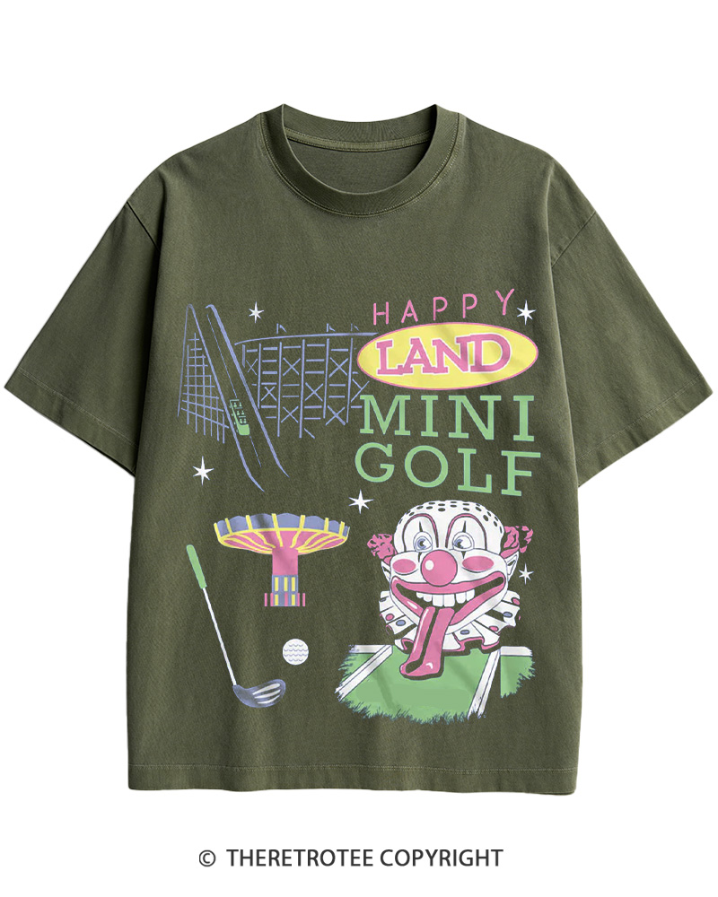 1990s Retro Mini Golf Carnival Cotton T-Shirt image 2