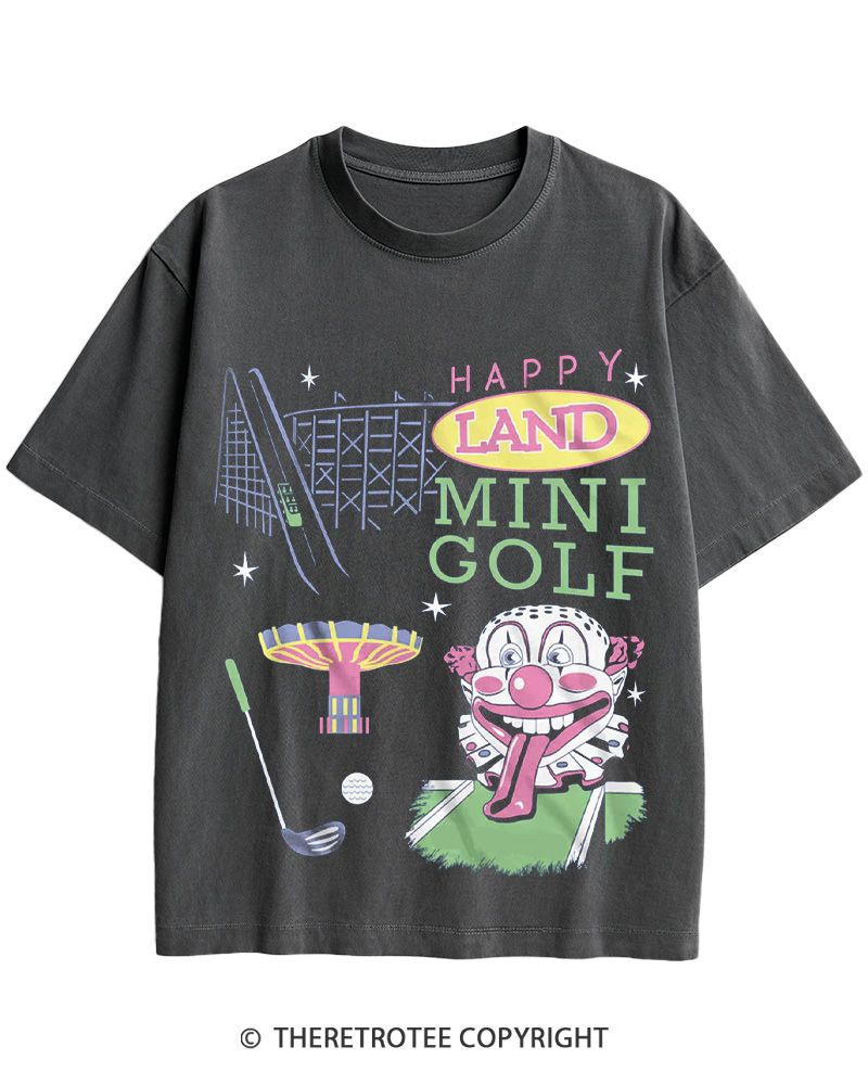 1990s Retro Mini Golf Carnival Cotton T-Shirt image 3
