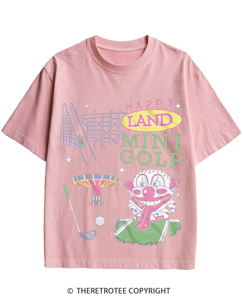 1990s Retro Mini Golf Carnival Cotton T-Shirt image 7