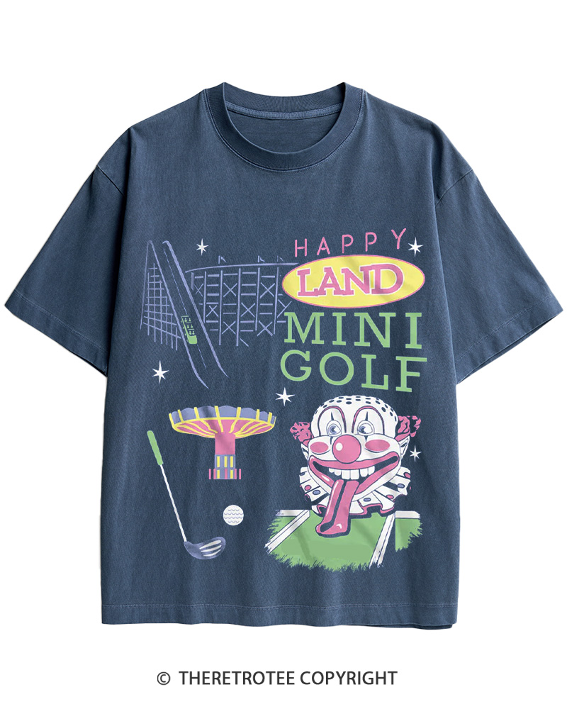 1990s Retro Mini Golf Carnival Cotton T-Shirt image 5