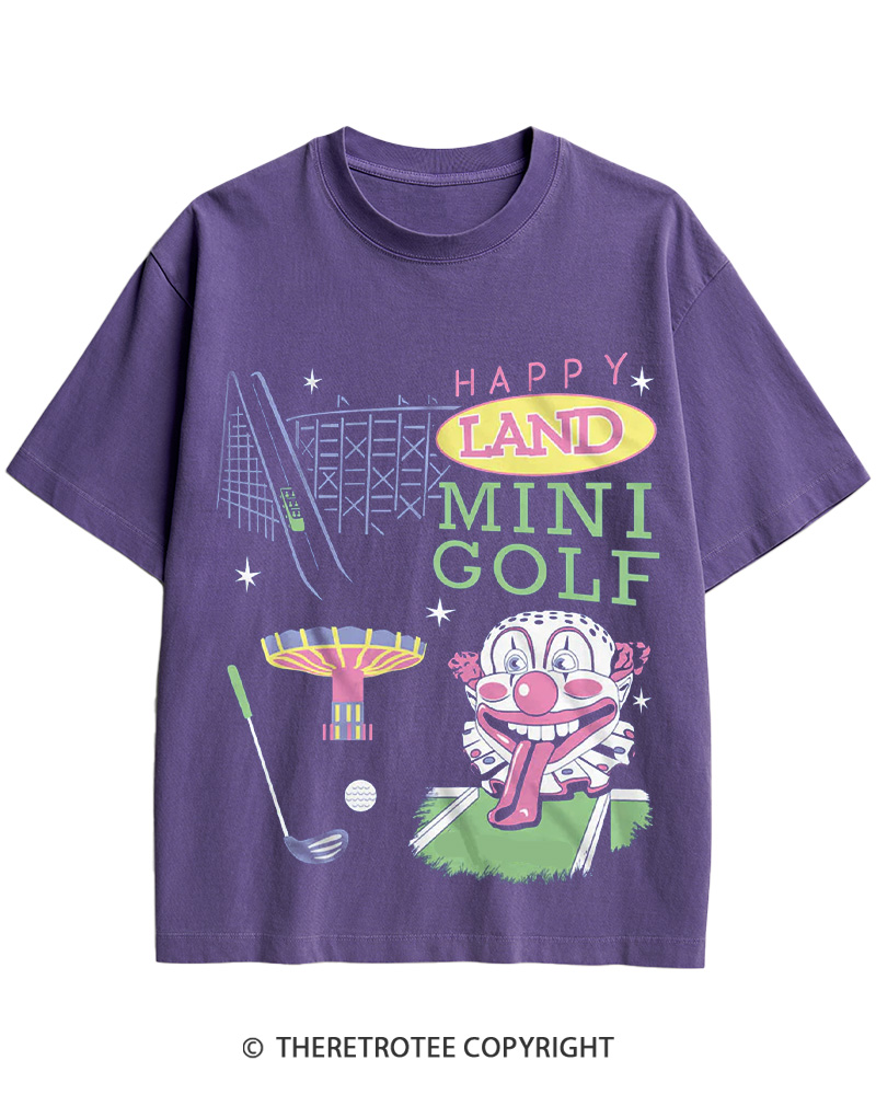 1990s Retro Mini Golf Carnival Cotton T-Shirt image 11