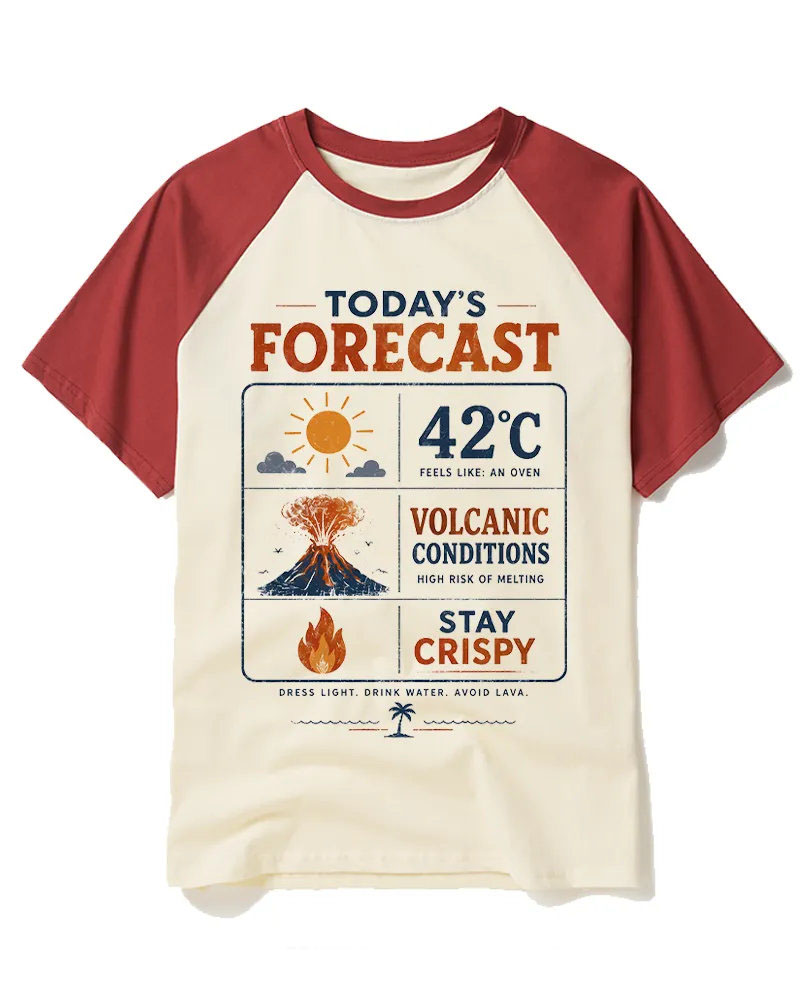 Retro Summer Weather Forecast Graphic Tee